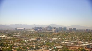 Weather camera view of Phoenix Children`s Hospital.