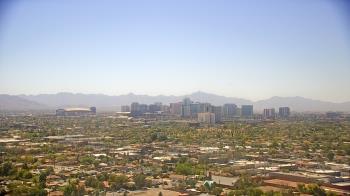 Weather camera view of Phoenix Children`s Hospital.
