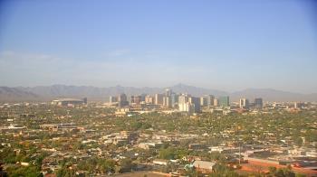 Weather camera view of Phoenix Children`s Hospital.