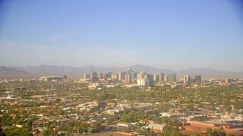 Weather camera view of Phoenix Children`s Hospital.