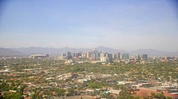 Weather camera view of Phoenix Children`s Hospital.