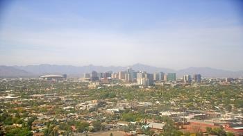 Weather camera view of Phoenix Children`s Hospital.