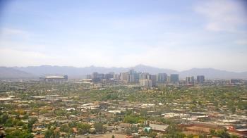 Weather camera view of Phoenix Children`s Hospital.