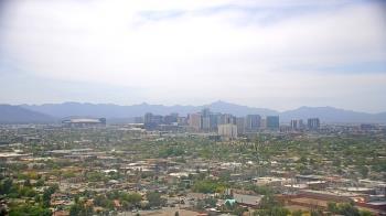 Weather camera view of Phoenix Children`s Hospital.