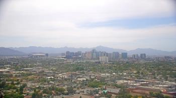 Weather camera view of Phoenix Children`s Hospital.