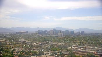 Weather camera view of Phoenix Children`s Hospital.