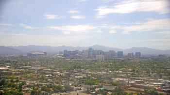 Weather camera view of Phoenix Children`s Hospital.
