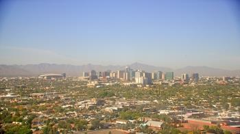 Weather camera view of Phoenix Children`s Hospital.