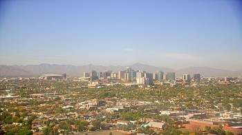 Weather camera view of Phoenix Children`s Hospital.