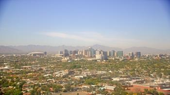 Weather camera view of Phoenix Children`s Hospital.