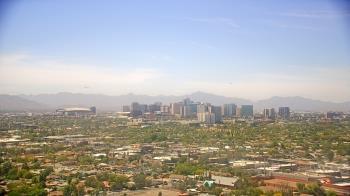 Weather camera view of Phoenix Children`s Hospital.