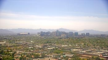 Weather camera view of Phoenix Children`s Hospital.