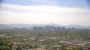 Weather camera view of Phoenix Children`s Hospital.