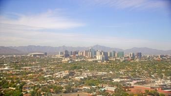 Weather camera view of Phoenix Children`s Hospital.
