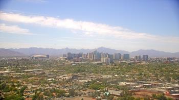 Weather camera view of Phoenix Children`s Hospital.