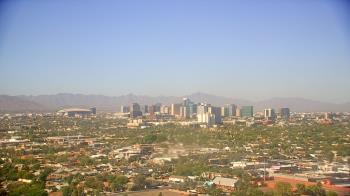 Weather camera view of Phoenix Children`s Hospital.