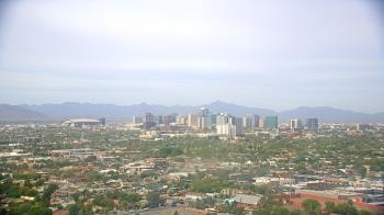 Weather camera view of Phoenix Children`s Hospital.