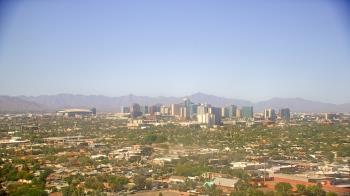Weather camera view of Phoenix Children`s Hospital.