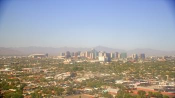 Weather camera view of Phoenix Children`s Hospital.