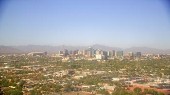 Weather camera view of Phoenix Children`s Hospital.