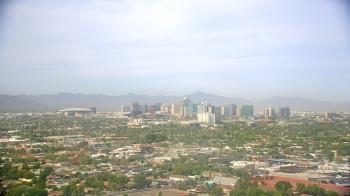 Weather camera view of Phoenix Children`s Hospital.