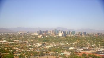 Weather camera view of Phoenix Children`s Hospital.