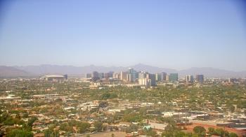 Weather camera view of Phoenix Children`s Hospital.