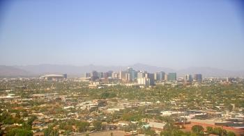 Weather camera view of Phoenix Children`s Hospital.
