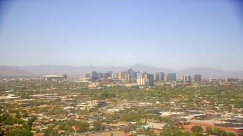 Weather camera view of Phoenix Children`s Hospital.