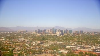 Weather camera view of Phoenix Children`s Hospital.