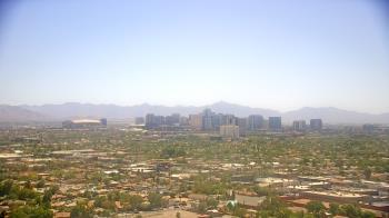 Weather camera view of Phoenix Children`s Hospital.
