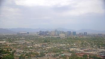 Weather camera view of Phoenix Children`s Hospital.