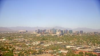 Weather camera view of Phoenix Children`s Hospital.