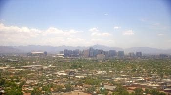 Weather camera view of Phoenix Children`s Hospital.