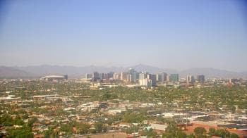 Weather camera view of Phoenix Children`s Hospital.