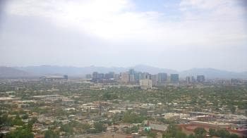 Weather camera view of Phoenix Children`s Hospital.