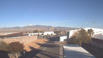 Weather camera view of Pahrump Valley HS.