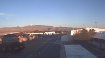 Weather camera view of Pahrump Valley HS.