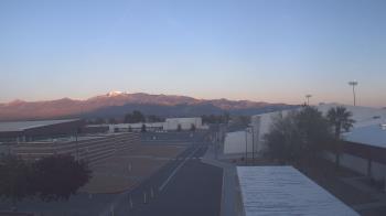 Weather camera view of Pahrump Valley HS.