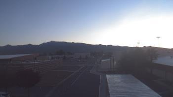 Weather camera view of Pahrump Valley HS.