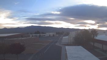 Weather camera view of Pahrump Valley HS.