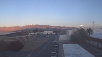 Weather camera view of Pahrump Valley HS.