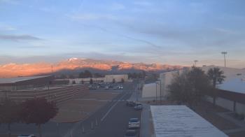 Weather camera view of Pahrump Valley HS.