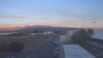 Weather camera view of Pahrump Valley HS.