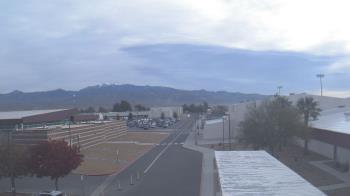 Weather camera view of Pahrump Valley HS.