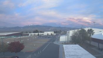 Weather camera view of Pahrump Valley HS.