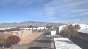 Weather camera view of Pahrump Valley HS.