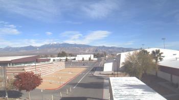 Weather camera view of Pahrump Valley HS.