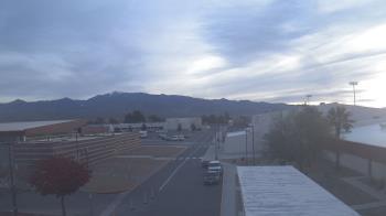 Weather camera view of Pahrump Valley HS.