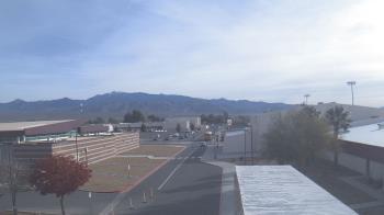 Weather camera view of Pahrump Valley HS.